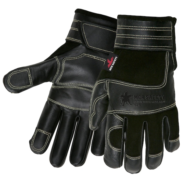 Mcr Safety Gloves, MT Black Deer/Cow MigTig, M, PR 925M - main